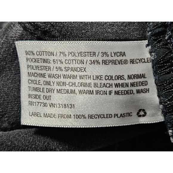 Universal Thread Jeans Womens Size 4 Skinny Mid Rise Black Denim Pants - Picture 5 of 5